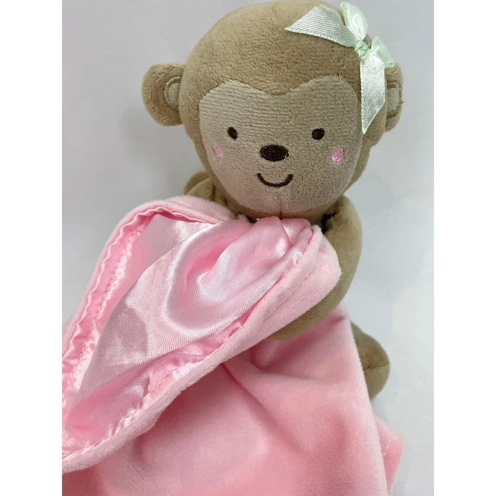 Carter's‎ Child of Mine Brown Monkey Pink Blanket Lovey Sweet Cupcake Rattle